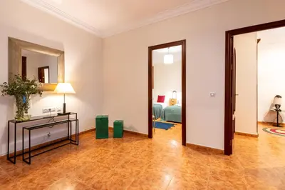 Cama o camas de una habitación en AoA Green Gardens Family House