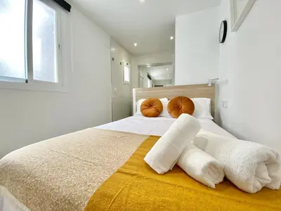 Cama o camas de una habitación en Apartamento Villa María II