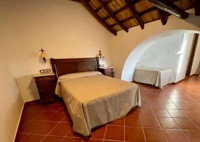 Cama o camas de una habitación en Cortijo Doñana