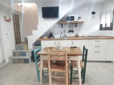 Una cocina o zona de cocina en Casa Cueva La Luna