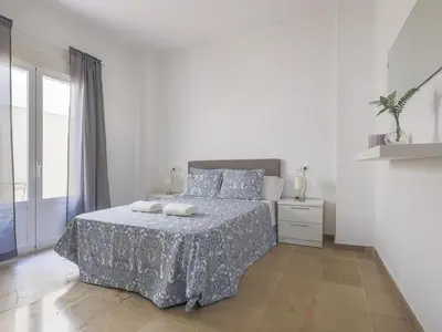 Cama o camas de una habitación en Alcalá del Rio! bajo A