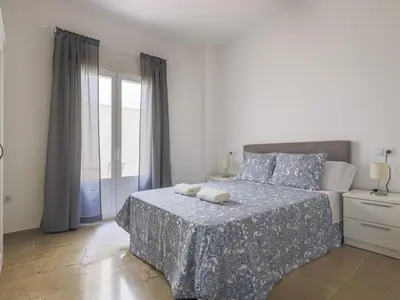 Cama o camas de una habitación en Alcalá del Rio! bajo A