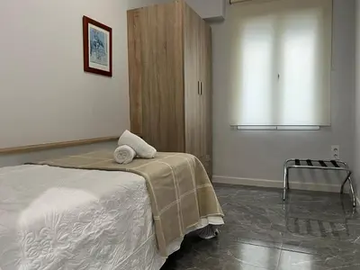 Cama o camas de una habitación en Apartamento La Pelota de Loren