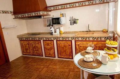 Una cocina o zona de cocina en La Barbería de Miguel