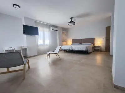 Cama o camas de una habitación en Los Cipreses