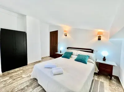 Cama o camas de una habitación en Casa Rural Alfavila