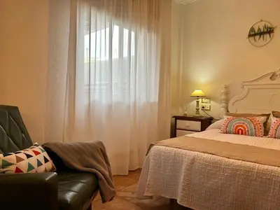 Cama o camas de una habitación en Apartamento Puerta Grana Priego.