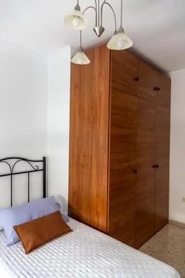 Cama o camas de una habitación en Apartamento San Miguel